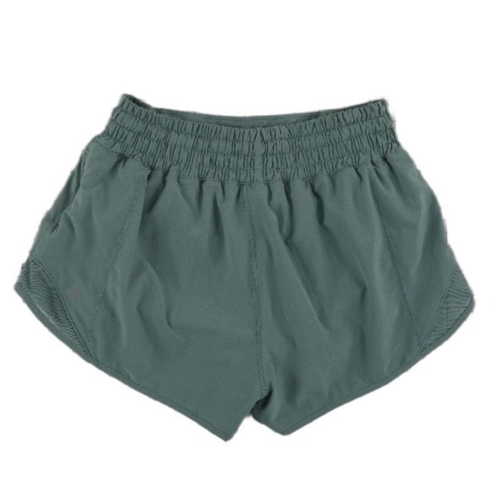 Lululemon Hotty Hot High-Rise Lined Shorts Women's Size 4 Tidewater Teal Gym